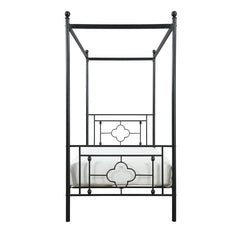 Hosta Black Twin Platform Bed - Ornate Home