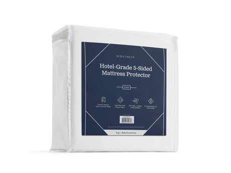 Hotel-Grade 5-Sided White Queen Mattress Protector - Ornate Home