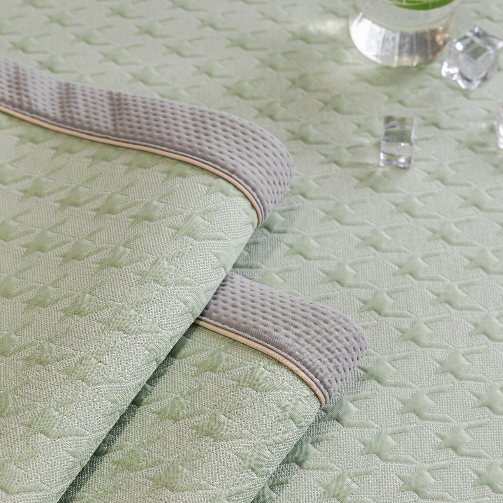 Houndstooth Ice Silk Breathable Sofa Cover, Modern Non-Slip Summer Couch Protector - Ornate Home