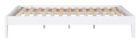 Hounslow White Queen Platform Bed - Ornate Home