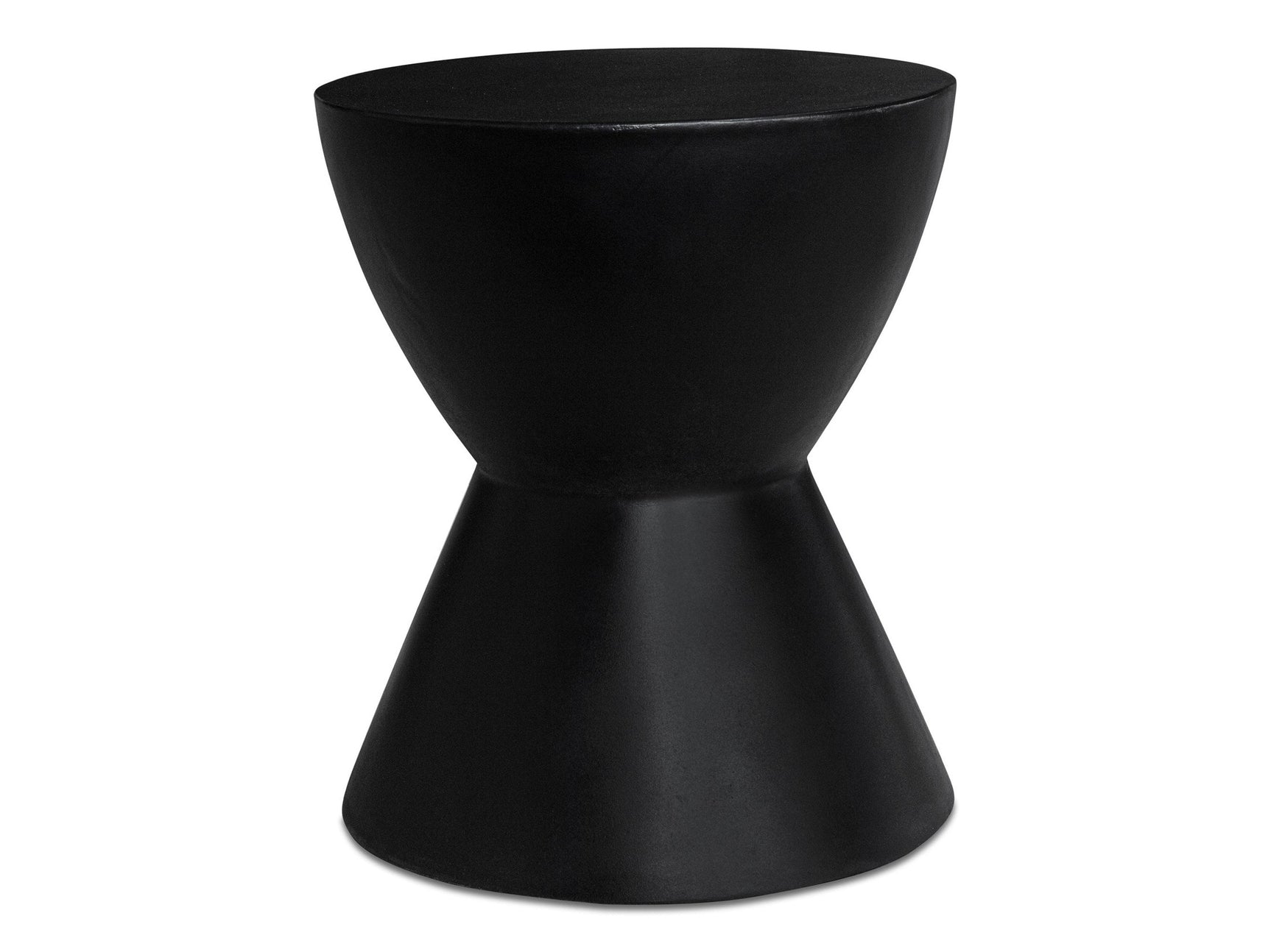 Hourglass Black Outdoor Stool - Ornate Home