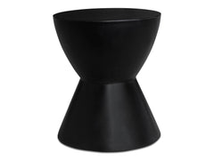 Hourglass Black Outdoor Stool - Ornate Home