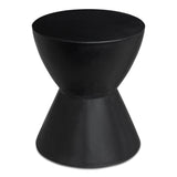 Hourglass Black Outdoor Stool - Ornate Home