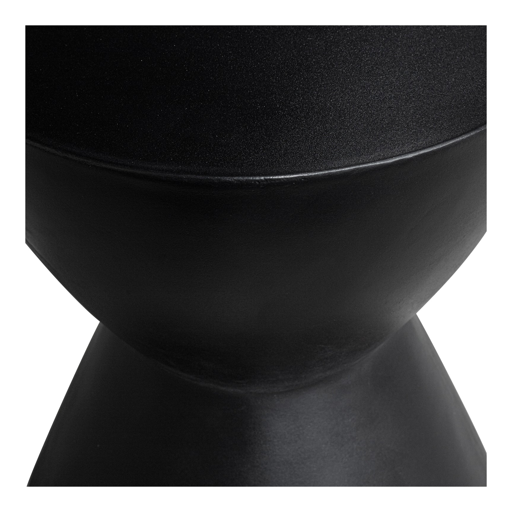 Hourglass Black Outdoor Stool - Ornate Home