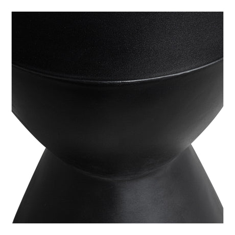 Hourglass Black Outdoor Stool - Ornate Home