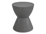 Hourglass Dark Grey Outdoor Stool - Ornate Home