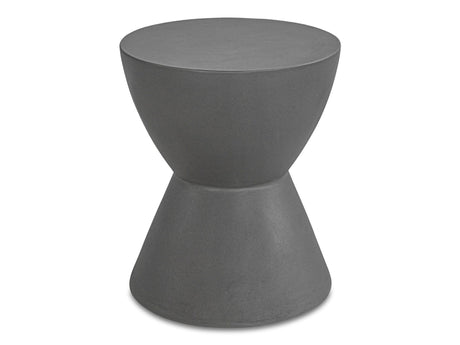Hourglass Dark Grey Outdoor Stool - Ornate Home