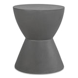 Hourglass Dark Grey Outdoor Stool - Ornate Home