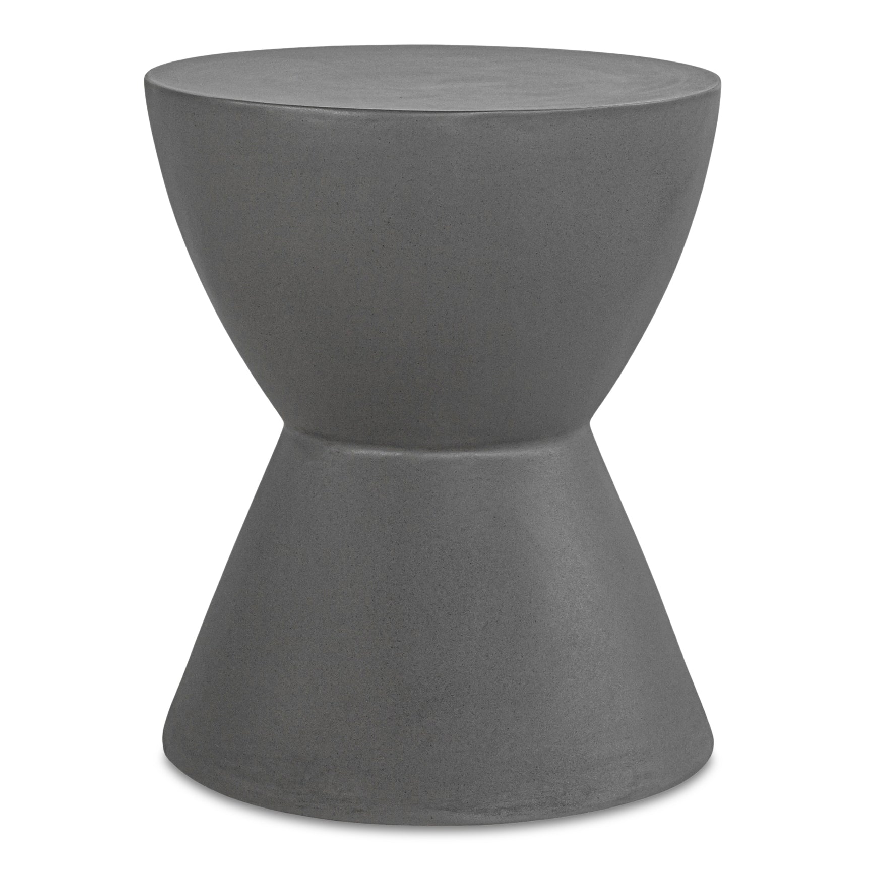 Hourglass Dark Grey Outdoor Stool - Ornate Home