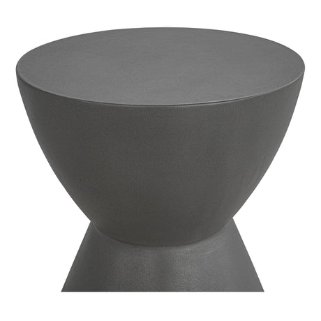 Hourglass Dark Grey Outdoor Stool - Ornate Home