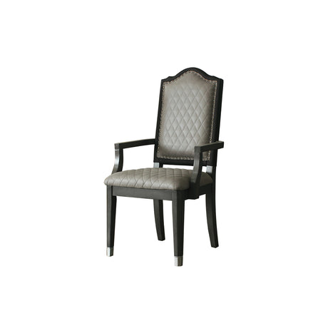 House Beatrice Arm Chair in Charcoal (Set of 2) 68813 - Ornate Home