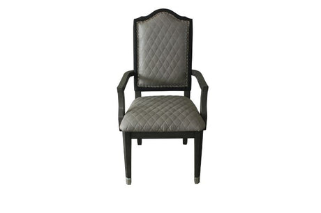 House Beatrice Arm Chair in Charcoal (Set of 2) 68813 - Ornate Home