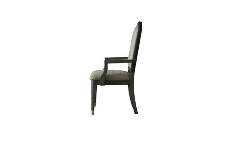 House Beatrice Arm Chair in Charcoal (Set of 2) 68813 - Ornate Home