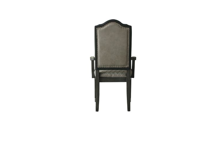 House Beatrice Arm Chair in Charcoal (Set of 2) 68813 - Ornate Home