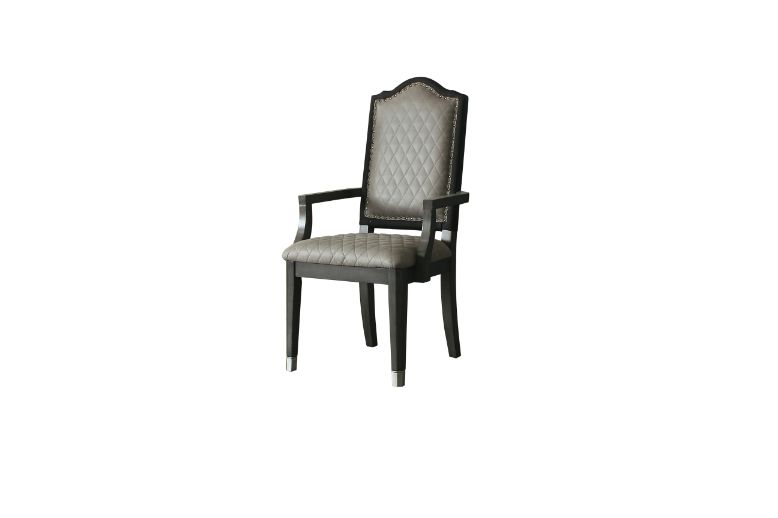 House Beatrice Arm Chair in Charcoal (Set of 2) 68813 - Ornate Home