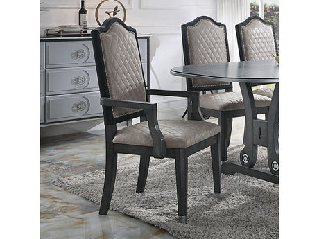 House Beatrice Arm Chair in Charcoal (Set of 2) 68813 - Ornate Home