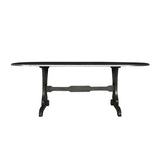 House Beatrice Dining Table in Charcoal 68810 - Ornate Home