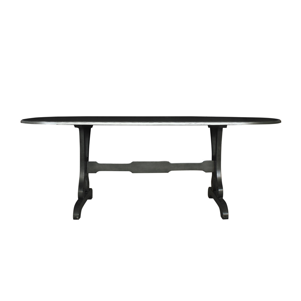 House Beatrice Dining Table in Charcoal 68810 - Ornate Home