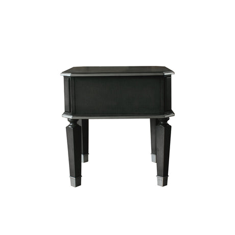 House Beatrice End Table in Charcoal - Ornate Home
