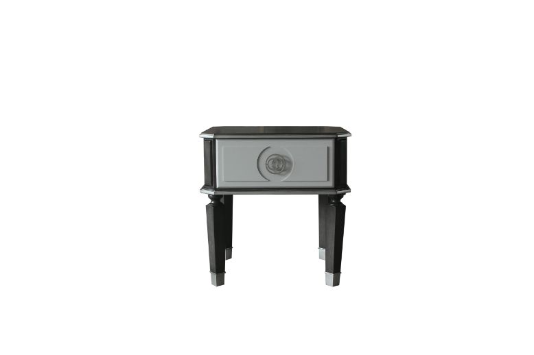 House Beatrice End Table in Charcoal - Ornate Home