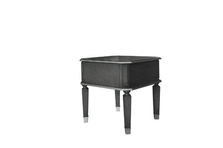 House Beatrice End Table in Charcoal - Ornate Home