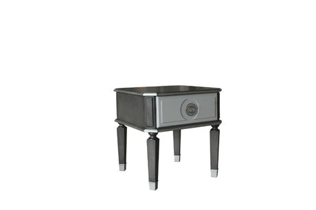 House Beatrice End Table in Charcoal - Ornate Home