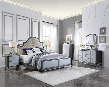 House Beatrice Mirror in Light Gray - Ornate Home