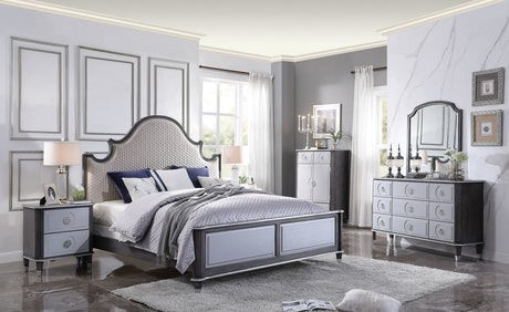 House Beatrice Mirror in Light Gray - Ornate Home