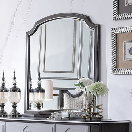 House Beatrice Mirror in Light Gray - Ornate Home