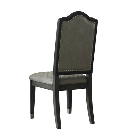House Beatrice Side Chair in Charcoal (Set of 2) 68812 - Ornate Home