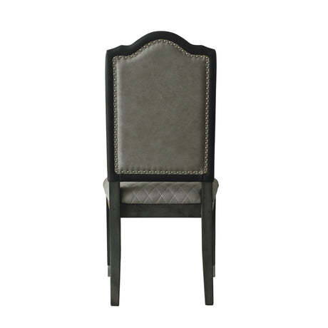 House Beatrice Side Chair in Charcoal (Set of 2) 68812 - Ornate Home