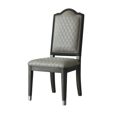 House Beatrice Side Chair in Charcoal (Set of 2) 68812 - Ornate Home