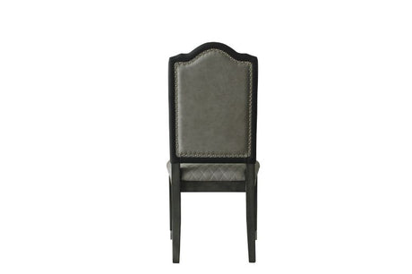 House Beatrice Side Chair in Charcoal (Set of 2) 68812 - Ornate Home