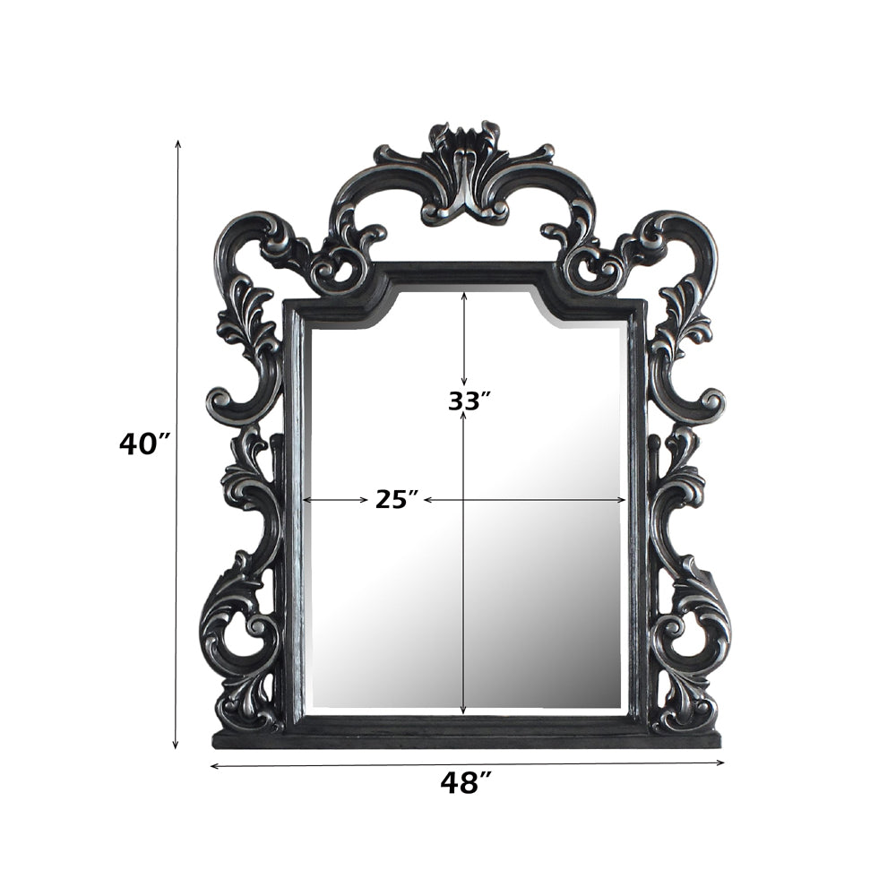 House Delphine Mirror in Charcoal - Ornate Home