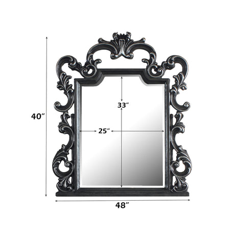 House Delphine Mirror in Charcoal - Ornate Home