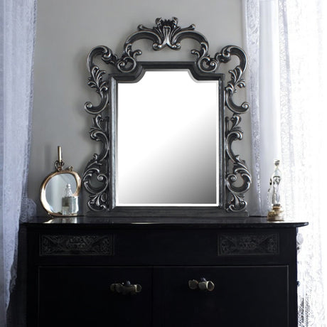 House Delphine Mirror in Charcoal - Ornate Home
