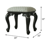 House Delphine Vanity Stool in Charcoal - Ornate Home