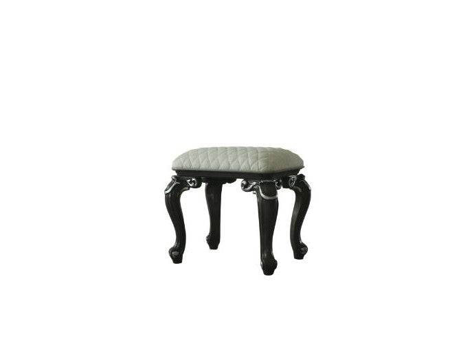 House Delphine Vanity Stool in Charcoal - Ornate Home