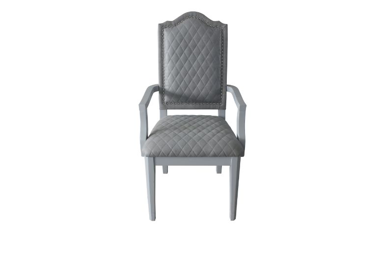 House Marchese Arm Chair in Pearl Gray (Set of 2) 68863 - Ornate Home