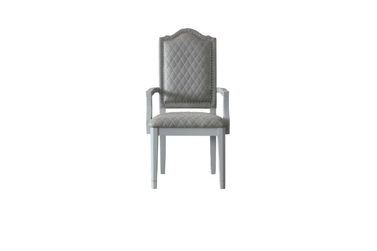 House Marchese Arm Chair in Pearl Gray (Set of 2) 68863 - Ornate Home