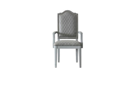 House Marchese Arm Chair in Pearl Gray (Set of 2) 68863 - Ornate Home
