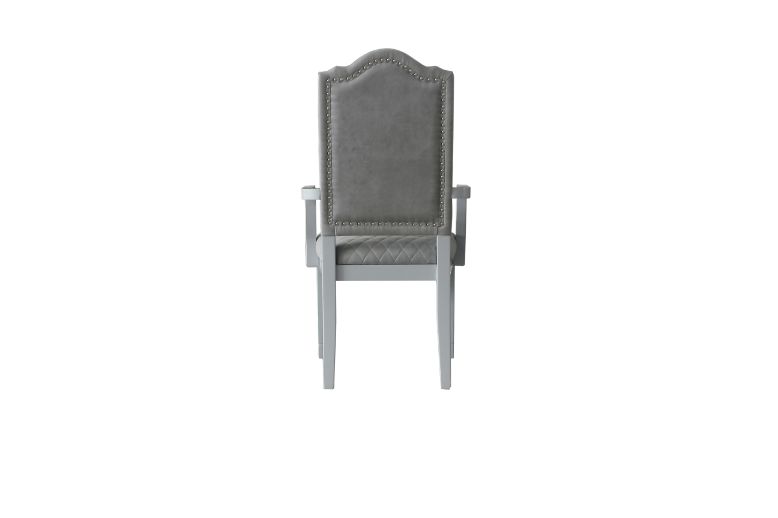 House Marchese Arm Chair in Pearl Gray (Set of 2) 68863 - Ornate Home