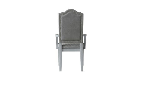 House Marchese Arm Chair in Pearl Gray (Set of 2) 68863 - Ornate Home
