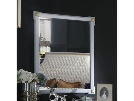 House Marchese Mirror in Pearl Gray - Ornate Home