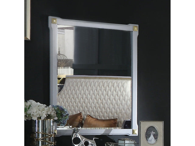 House Marchese Mirror in Pearl Gray - Ornate Home