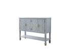 House Marchese Pearl Gray Server - Ornate Home
