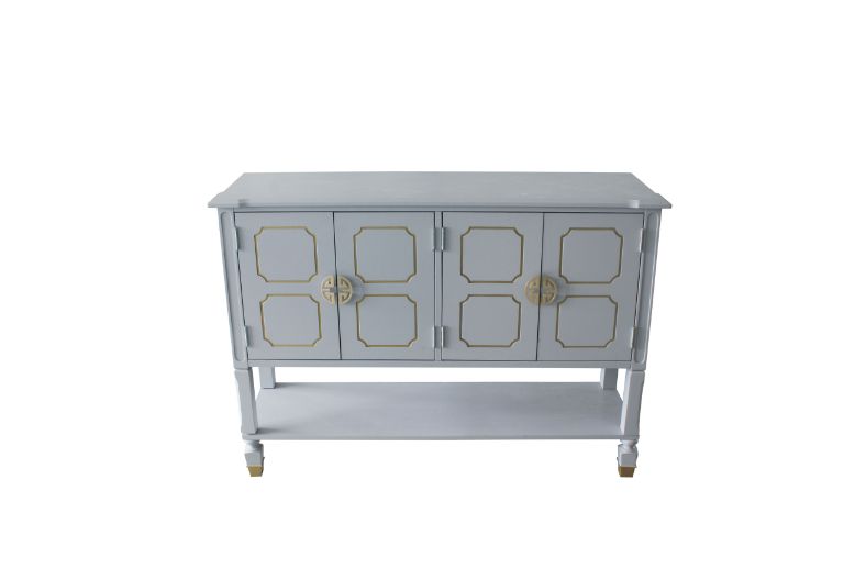 House Marchese Pearl Gray Server - Ornate Home