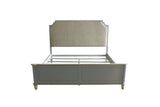 House Marchese Two Tone Beige/Pearl Gray Queen Bed - Ornate Home