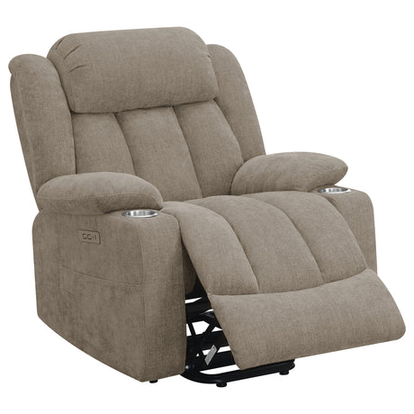 Houston Camel Power Lift Recliner - Ornate Home