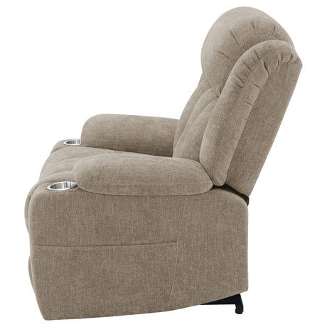 Houston Camel Power Lift Recliner - Ornate Home